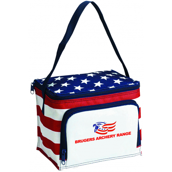 Stars & Stripes 6 Can Cooler Bag by Duffelbags.com