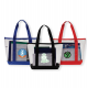 Clear Zipper Tote Security Bag With Pocket by Duffelbags.com
