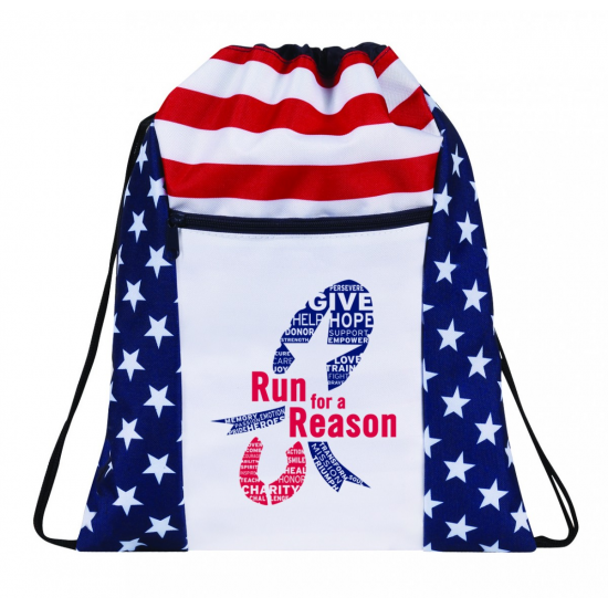 Patriotic Drawstring Backpack by Duffelbags.com
