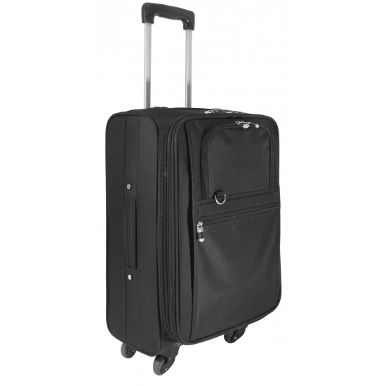 Expandable Carry-On Luggage w/ 360 Swivel Wheels by Duffelbags.com