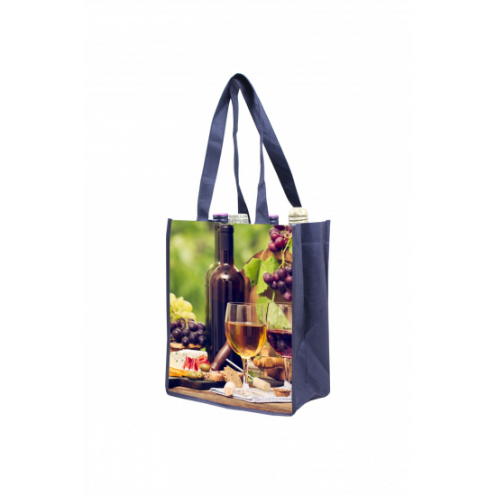 6 Bottles Wine Bag w/ Collapsable Bottle Pockets by Duffelbags.com
