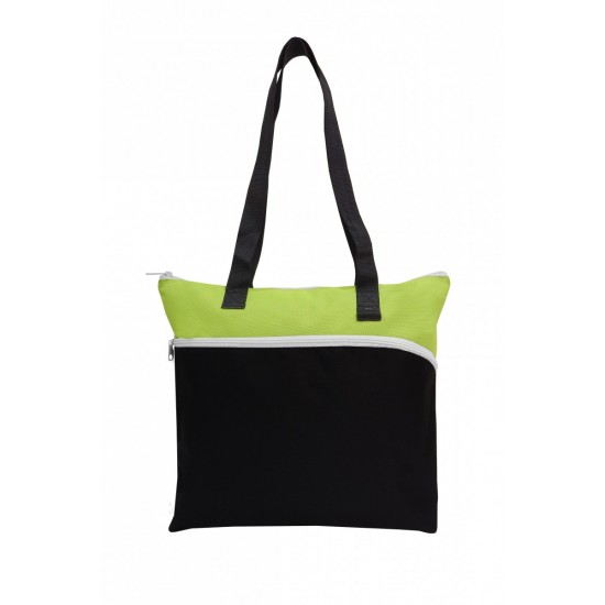 Large Front Zipper Tote by Duffelbags.com
