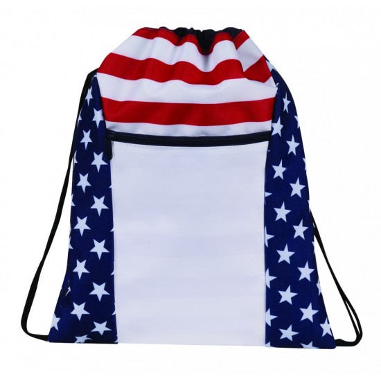 Patriotic Drawstring Backpack by Duffelbags.com