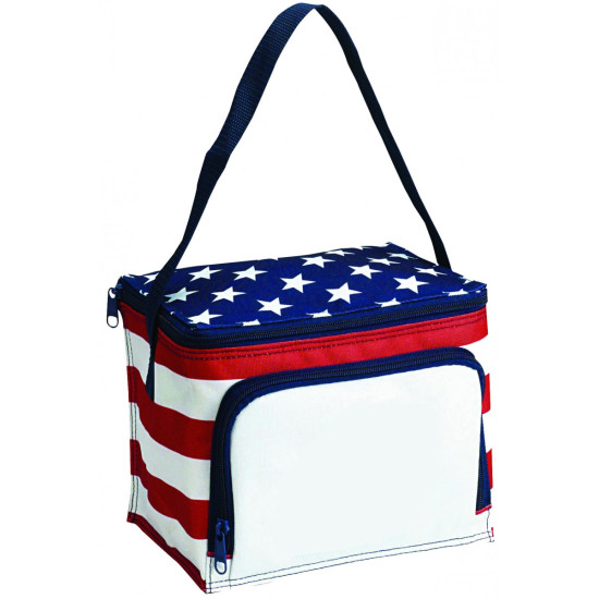 Stars & Stripes 6 Can Cooler Bag by Duffelbags.com