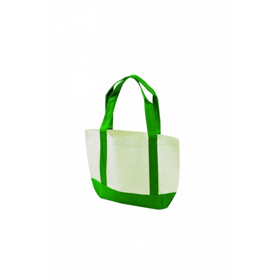 White Cotton Boat Tote by Duffelbags.com