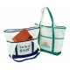 Deluxe Zipper Cotton Boat Tote by Duffelbags.com