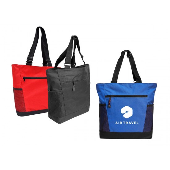 Adjustable Handle Zipper Tote by Duffelbags.com