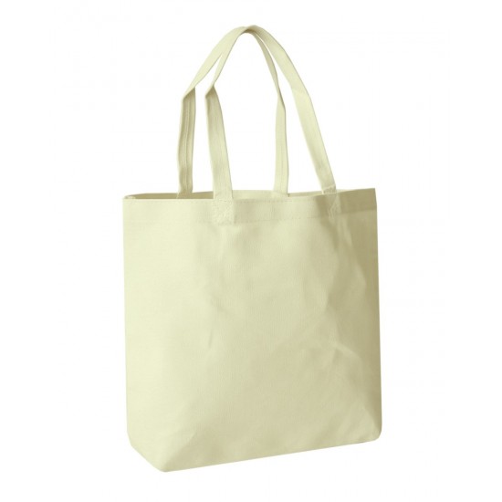 Cotton Canvas Tote with Hook & Loop Closure by Duffelbags.com