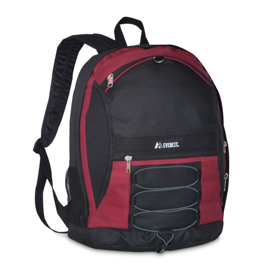 Two-Tone Backpack With Mesh Pockets by Duffelbags.com