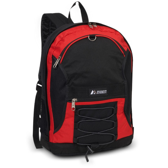 Two-Tone Backpack With Mesh Pockets by Duffelbags.com