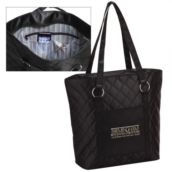 Quilted Fashion Tote by Duffelbags.com