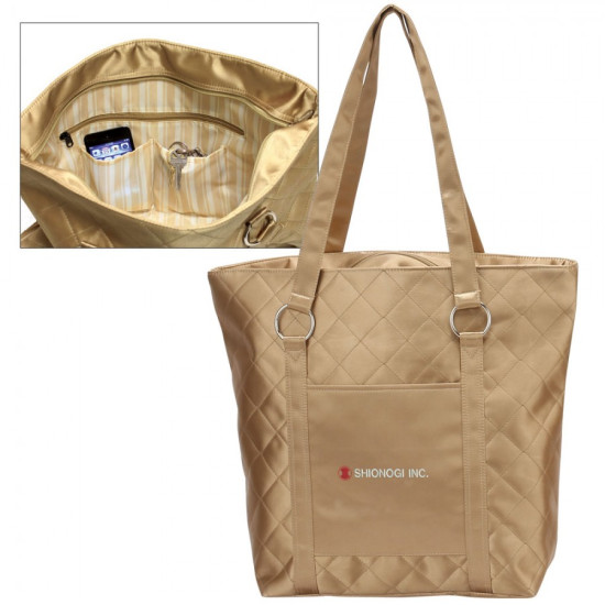 Quilted Fashion Tote by Duffelbags.com