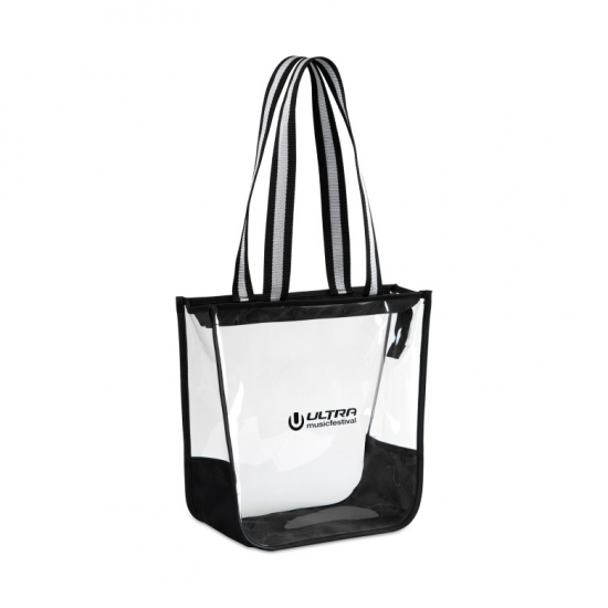 Sigma Clear Zippered Tote Bag by Duffelbags.com