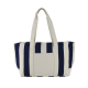 Large Striped Canvas Tote Bag by Duffelbags.com