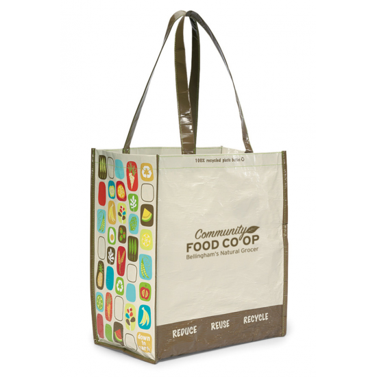 Laminated 100 Recycled Shopper Bag by Duffelbags.com