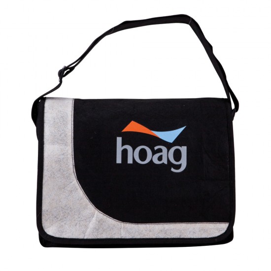 Jute Non-woven Messenger Bag by Duffelbags.com