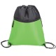 Drawstring Sports Bag With Zip Pocket by Duffelbags.com