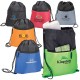 Drawstring Sports Bag With Zip Pocket by Duffelbags.com