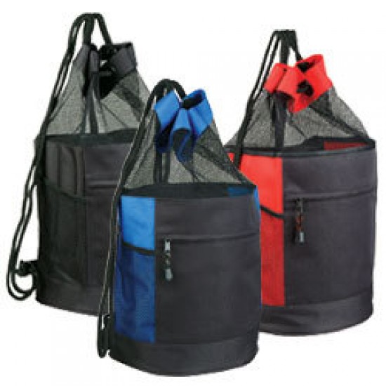 Drawstring Mesh Backpack by Duffelbags.com
