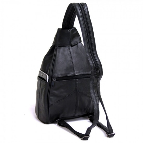 Leather Mini Backpack by Duffelbags.com
