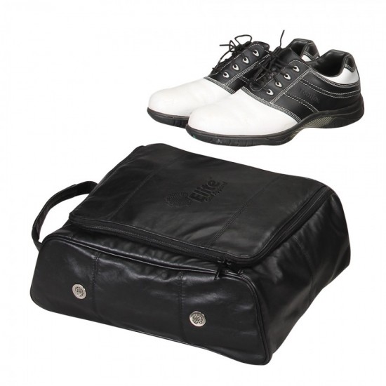Leather Golf Shoe Bag by Duffelbags.com