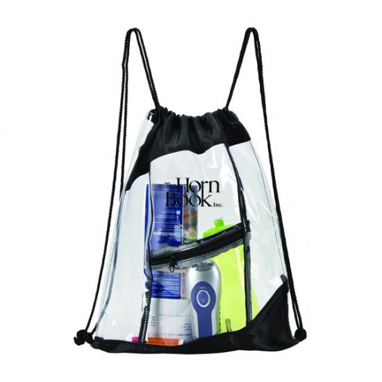 The Clarity Clear Drawstring Pack by Duffelbags.com