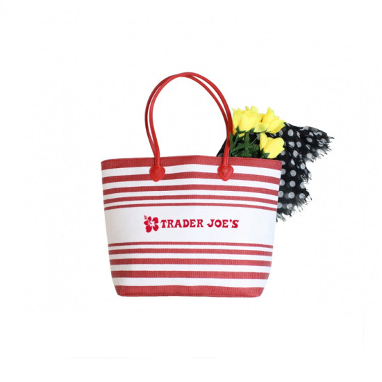 Striped Trendy Tote by Duffelbags.com