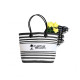 Striped Trendy Tote by Duffelbags.com