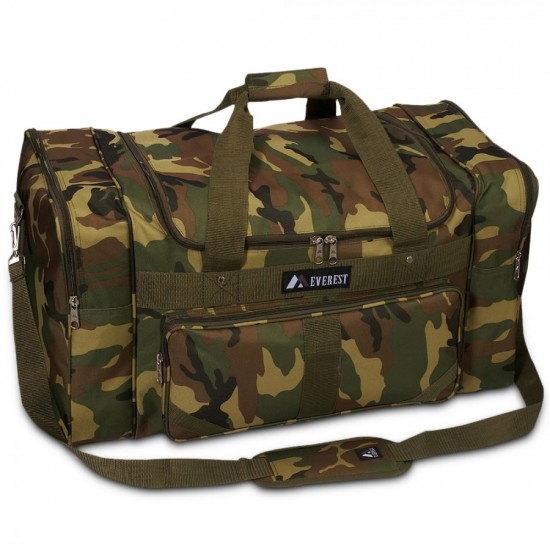 Adjustable Camo Duffel Bag by Duffelbags.com