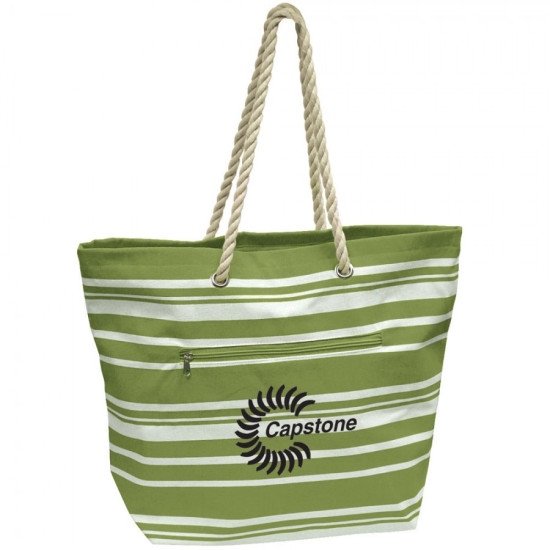 Stripe Tote Bag by Duffelbags.com