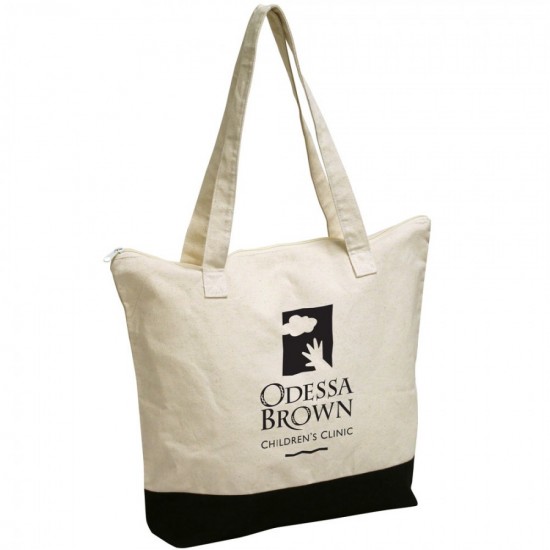 Zip Cotton Tote by Duffelbags.com
