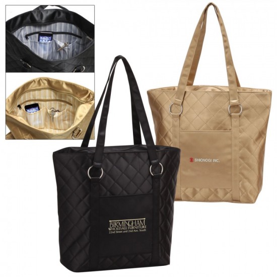Quilted Fashion Tote by Duffelbags.com