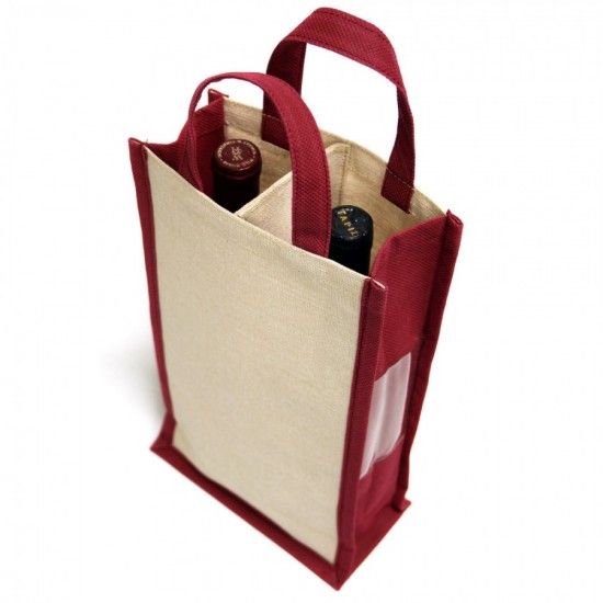 Dual-Bottle Wine Tote Bag by Duffelbags.com